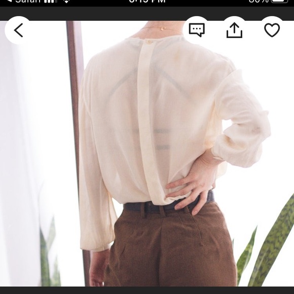 Vintage Giorgio Armani Silk Blouse - Picture 2 of 10